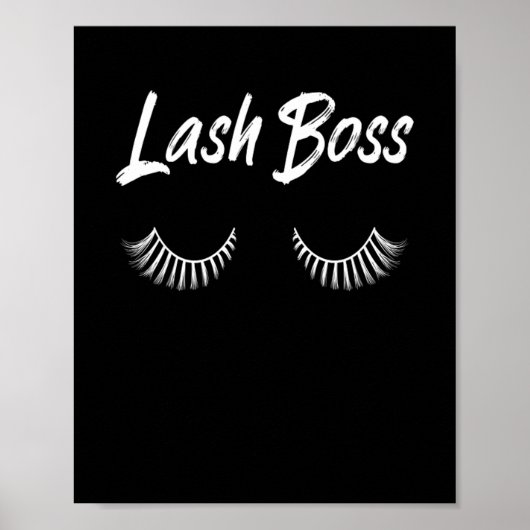 Lash Boss Makeup Lashes Kosmetika Poster (Vorne)