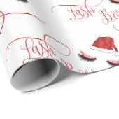 Lash Boss Santa Lashes Geschenkpapier (Rolleneckpunkt)