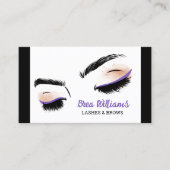 👁️ Lash & Brow machen Berufliche Visitenkarte (Vorderseite)