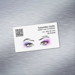 Lash Brow Tech Custom QR Business Card Magnetische Visitenkarte