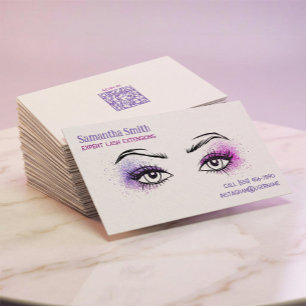 💋 Lash Brow Tech Dick Premium texturiert Visitenkarte