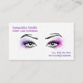 💋 Lash Brow Tech Dick Premium texturiert Visitenkarte (Vorderseite)