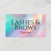 Lash Brows Logo QR Code Visitenkarte (Rückseite)