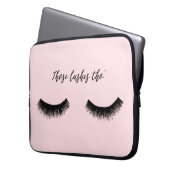 Lash-Chat - Diese Lashes Tha Laptopschutzhülle (Vorderseite Links)
