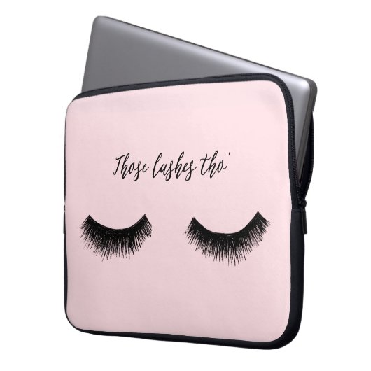 Lash-Chat - Diese Lashes Tha Laptopschutzhülle (Vorderseite Links)