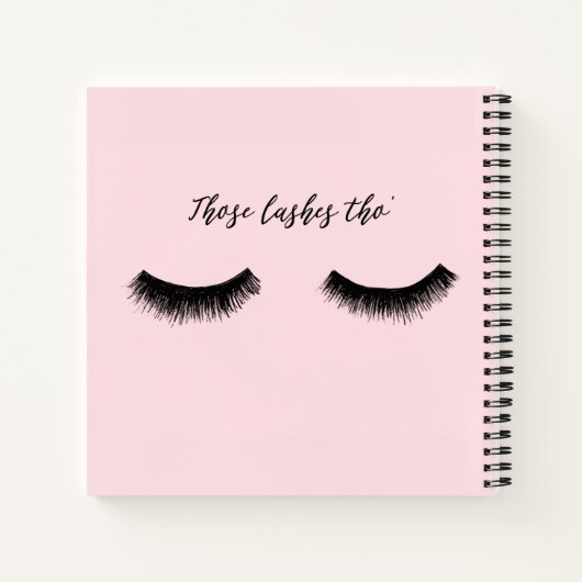 Lash-Chat - Diese Lashes Tha Notizblock (Rückseite)