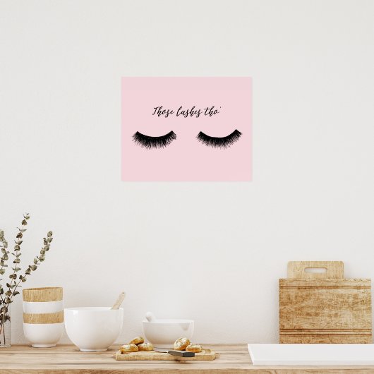 Lash-Chat - Diese Lashes Tha Poster (Küche)