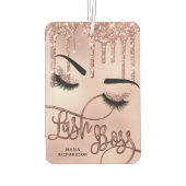 lash Chef Make-up Künstler mädchenhaften Glitzer R Autolufterfrischer (Rückseite)