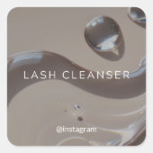 Lash Cleanser Sticker Warm Aesthetic (Vorderseite)