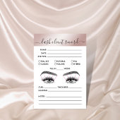 Lash-Client-Record-Add-Logo Einfach Modernes Minim Visitenkarte