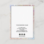 Lash-Client-Record-Add-Logo-Holograph Business Car Visitenkarte (Rückseite)