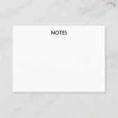 Lash-Client-Record-Karte Visitenkarte (Rückseite)