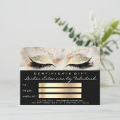 Lash Coral Marmor Makeup Black Certificate Geschen (Stehend Vorderseite)