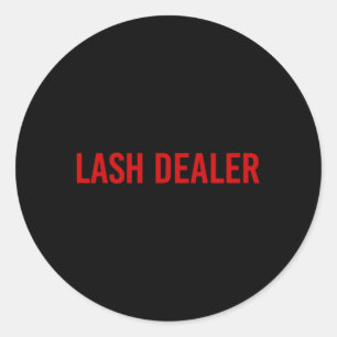 Lash Dealer Lash Eyelash Lash Tech Runder Aufkleber