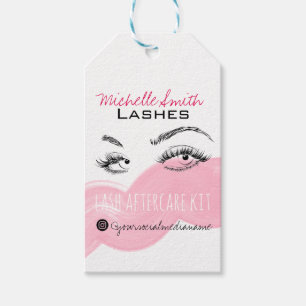 Lash-Erweiterung Lashes Brow Pink Lash Aftercare K Geschenkanhänger