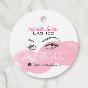 Lash-Erweiterung Lashes Brow Pink Lash Aftercare K Geschenkanhänger