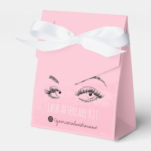 Lash-Erweiterung Lashes Brow Pink Lash Aftercare K Geschenkschachtel (Vorderseite)