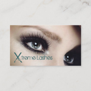 Lash-Erweiterungen, Lashes-Salon-Visitenkarte Visitenkarte