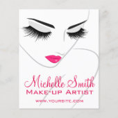 Lash-Erweiterungen mit langen Blitzen Flyer (Vorne)