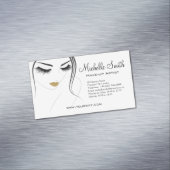 Lash-Erweiterungen mit langen Blitzen Magnetische Visitenkarte (Beispiel)