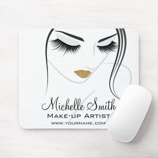 Lash-Erweiterungen mit langen Blitzen Mousepad (Mit Mouse)