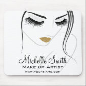 Lash-Erweiterungen mit langen Blitzen Mousepad (Vorne)