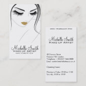 Lash-Erweiterungen mit langen Blitzen Visitenkarte (Vorne/Hinten)