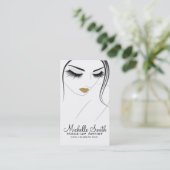 Lash-Erweiterungen mit langen Blitzen Visitenkarte (Stehend Vorderseite)