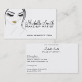 Lash-Erweiterungen mit langen Blitzen Visitenkarte (Vorne/Hinten)