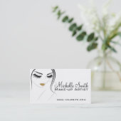 Lash-Erweiterungen mit langen Blitzen Visitenkarte (Stehend Vorderseite)