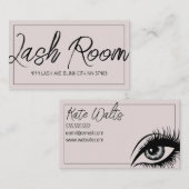 Lash-Erweiterungen Moderne, saubere Visitenkarte (Vorne/Hinten)