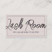 Lash-Erweiterungen Moderne, saubere Visitenkarte (Vorderseite)