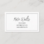 Lash-Erweiterungen Moderne, saubere Visitenkarte (Rückseite)