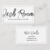 Lash-Erweiterungen Moderne, saubere Visitenkarte (Vorne/Hinten)