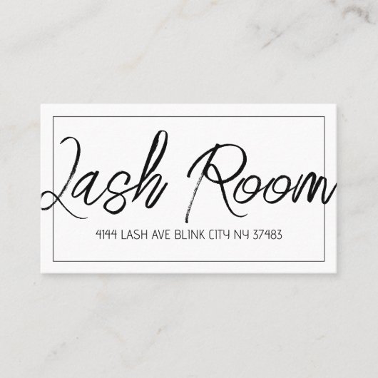 Lash-Erweiterungen Moderne, saubere Visitenkarte (Vorderseite)