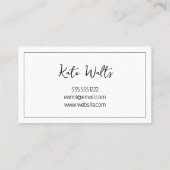 Lash-Erweiterungen Moderne, saubere Visitenkarte (Rückseite)