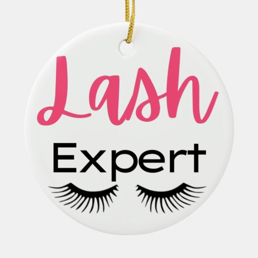 Lash-Experte Keramik Ornament (Vorne)