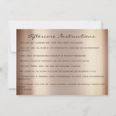 Lash Extension Aftercare Instruction Skinn Glitzer Einladung (Rückseite)