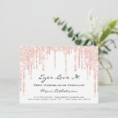 Lash Extension Aftercare Instruction Spark Glitzer Einladung (Stehend Vorderseite)