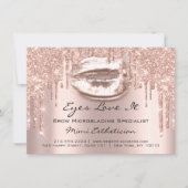 Lash Extension Aftercare Instruction Spark Kiss Einladung (Vorderseite)