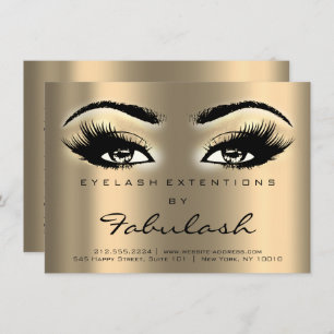 Lash Extension Aftercare Instructions Sepia Gold Einladung