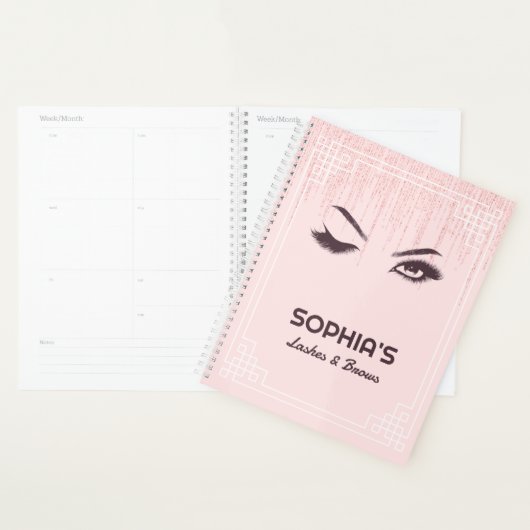Lash Extension Brows Pink Rose Terminplaner Planer (Anzeige)