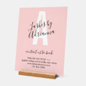 Lash Extension Business Makeup Stylist Acrylschild (Winkel)