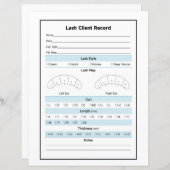 Lash Extension Client-Record (Vorne/Hinten)