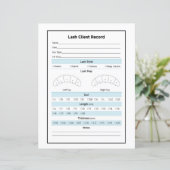 Lash Extension Client-Record (Stehend Vorderseite)