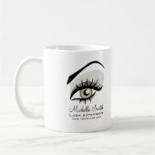Lash Extension Company Branding Kaffeetasse (Links)