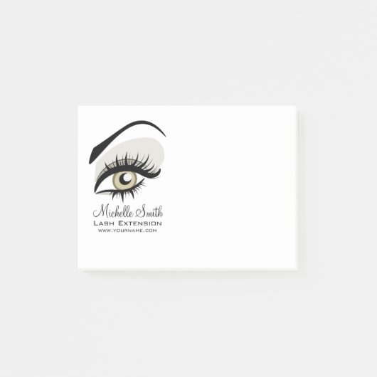 Lash Extension Company Branding Post-it Klebezettel (Vorderseite)