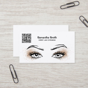Lash Extension Custom QR Business Card Visitenkarte
