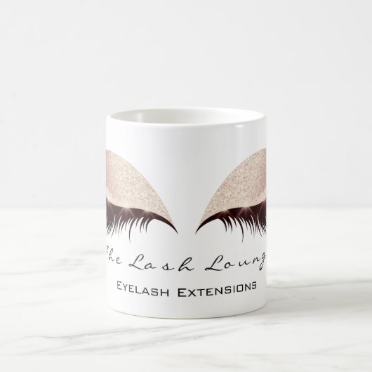 Lash Extension Eye Makeup Artist Studio Blush Kaffeetasse (Mittel)