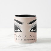 Lash Extension Eye Makeup Artist Studio Grau Rose Tasse (Zentrum)